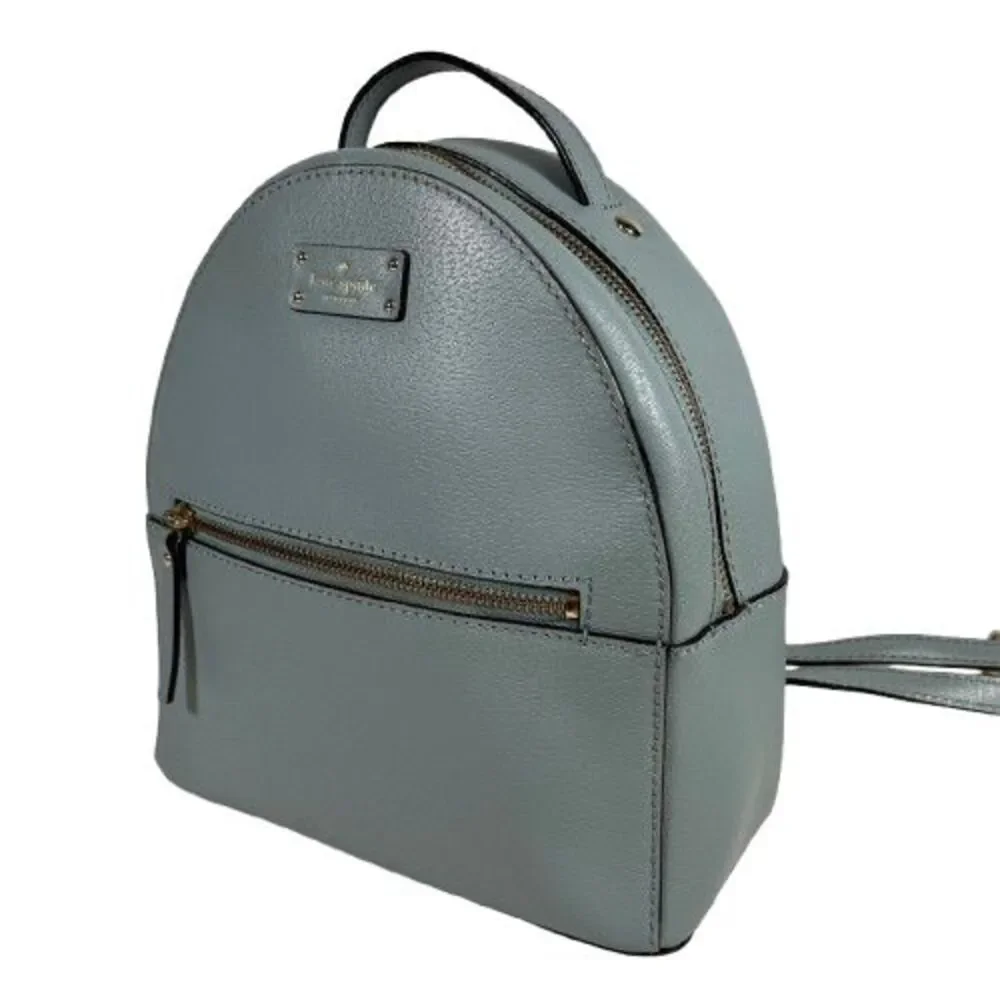 Kate Spade Grove Street Sammi Backpack Lakesedge Blue Leather $299 WKRU4894